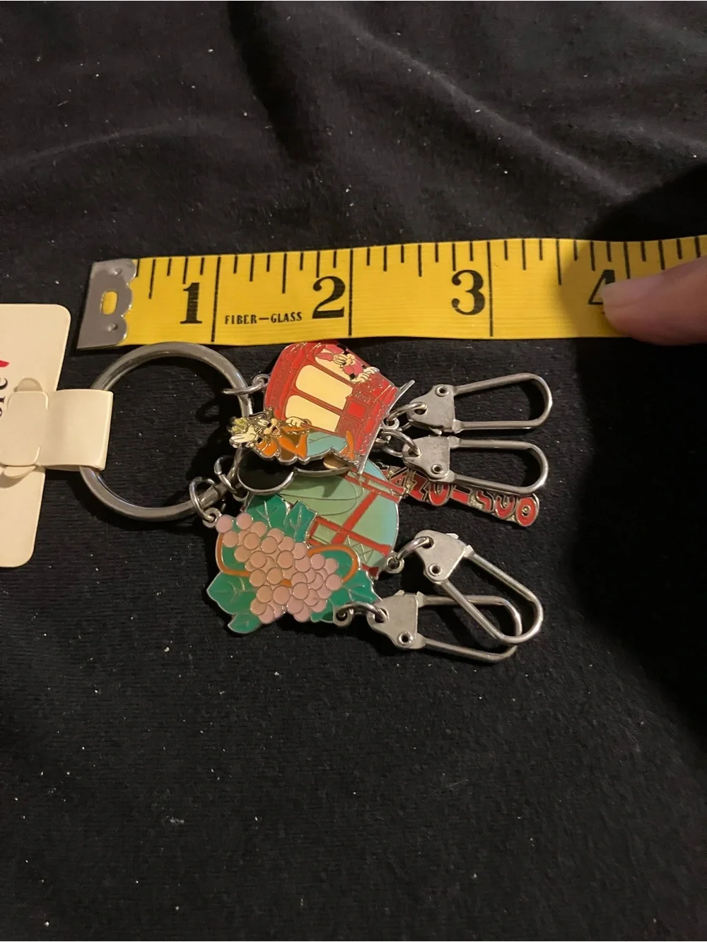 VTG Disney Store San Francisco Mickey Mouse Multi Charm Keychain NWT